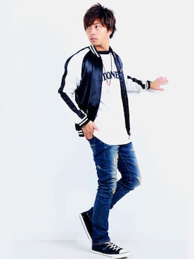 「jackrose」｜「アイテム（ブルゾン）」を使った、JACKROSE OFFICIALさん（メンズ・175cm）の夏コーディネート