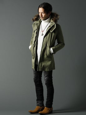 「JACKROSE（ジャックローズ）のアイテム（パンツ）」を使った、JACKROSE OFFICIALさん（メンズ・175cm）の秋コーディネート