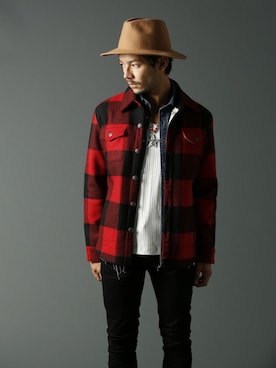 「jackrose」｜「アイテム（ブルゾン）」を使った、JACKROSE OFFICIALさん（メンズ・175cm）の冬コーディネート