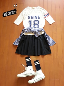 「SLOBE IENA（スローブイエナ）のアイテム（ソックス/靴下）」を使った、*kumiko*さん（レディース・157cm）の春コーディネート