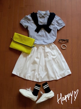 「SLOBE IENA（スローブイエナ）のアイテム（ソックス/靴下）」を使った、*kumiko*さん（レディース・157cm）の春コーディネート