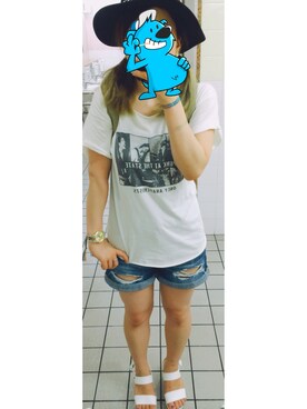 「RE DARK（リダーク）のアイテム」を使った、ascさん（レディース・151cm）の夏コーディネート