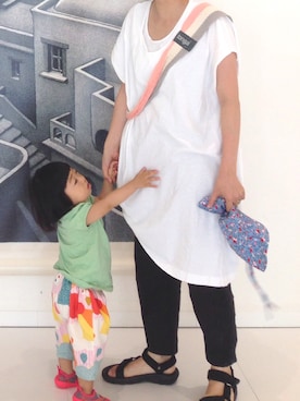 「JOURNAL STANDARD（ジャーナルスタンダード）のアイテム（パンツ）」を使った、たまらさん（キッズ・70cm）の夏コーディネート