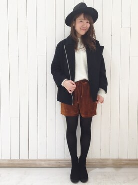 ikegaya aoiさん（レディース・163cm）の冬コーディネート