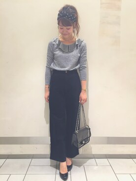 「Stephanie（ステファニエ）のアイテム」を使った、ikegaya aoiさん（レディース・163cm）の秋コーディネート