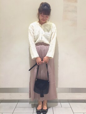 「Stephanie（ステファニエ）のアイテム」を使った、ikegaya aoiさん（レディース・163cm）の秋コーディネート