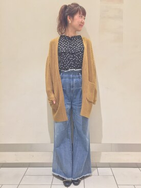 「Stephanie（ステファニエ）のアイテム」を使った、ikegaya aoiさん（レディース・163cm）の秋コーディネート