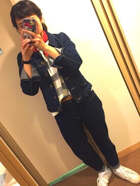 「LILY BROWN（リリーブラウン）のアイテム（デニムジャケット）」を使った、watanababyさん（レディース・161cm）の春コーディネート