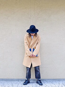 「MSGM（エムエスジーエム）のアイテム（ジャケット/アウター）」を使った、Wallace & Murronさん（メンズ・174cm）の秋コーディネート