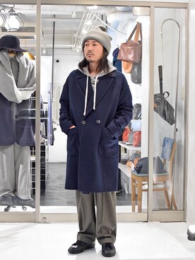 「MSGM（エムエスジーエム）のアイテム（ジャケット/アウター）」を使った、Wallace & Murronさん（メンズ・174cm）の冬コーディネート