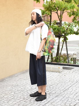 「macromauro（マクロマウロ）のアイテム」を使った、Wallace & Murronさん（メンズ・175cm）の春コーディネート