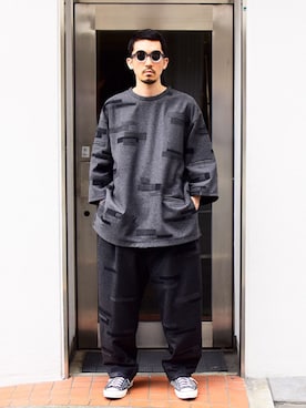 「KUBORAUM（クボラム）のアイテム」を使った、Wallace & Murronさん（メンズ・180cm）の秋コーディネート