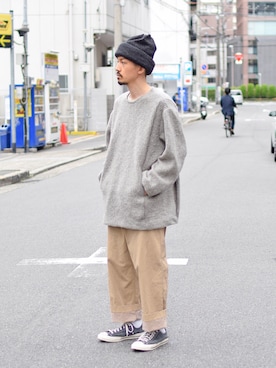 Wallace & Murronさん（メンズ・180cm）の秋コーディネート