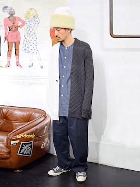 「FFIXXED STUDIOS（フィックスステュディオス）のアイテム」を使った、Wallace & Murronさん（メンズ・180cm）の秋コーディネート
