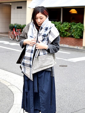 「FFIXXED STUDIOS（フィックスステュディオス）のアイテム」を使った、Wallace & Murronさん（レディース・162cm）の秋コーディネート