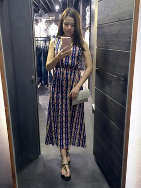 「5（ファイブ）のアイテム（バッグ）」を使った、Ariel.12さん（レディース・160cm）の夏コーディネート