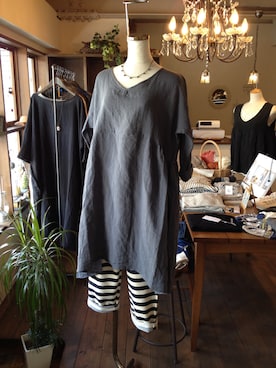 「Agreable（アグレアーブル）のアイテム」を使った、Clothes Store Linさん（レディース・164cm）の夏コーディネート