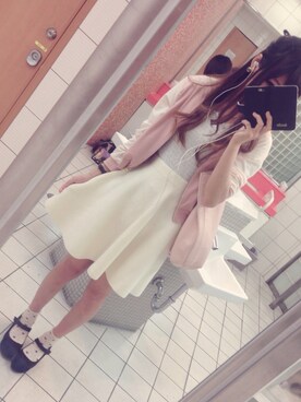 「LIZ LISA（リズリサ）のアイテム（スタジャン）」を使った、もぴさん（レディース・166cm）の秋コーディネート