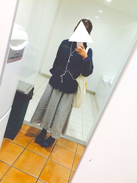 「niko and...（ニコアンド）のアイテム（シャツ/ブラウス、ブルー系）」を使った、悠 莉さん（レディース・165cm）の夏コーディネート