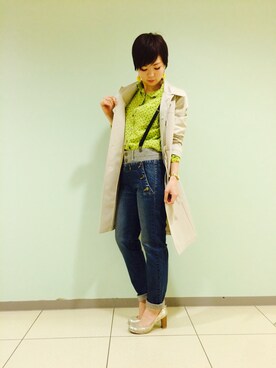 「io（イオ）のアイテム」を使った、DAIさん（レディース・154cm）の春コーディネート