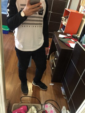 「BSX（ビーエスエックス）のアイテム」を使った、蔡祐祐さん（メンズ・170cm）の春コーディネート