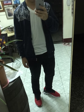 「BSX（ビーエスエックス）のアイテム」を使った、蔡祐祐さん（メンズ・170cm）の春コーディネート