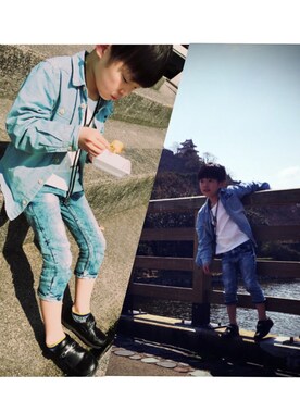 「BIGBANG」｜AyUt ５さん（キッズ・122cm）の春コーディネート