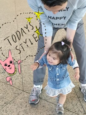 「Lee（リー）のアイテム（ワンピース）」を使った、hm***さん（レディース・80cm）の春コーディネート