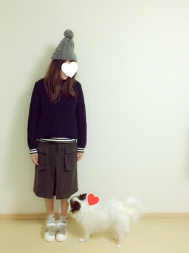 「ペット」｜「アイテム（その他）」を使った、ちぇさん（レディース・160cm）の秋コーディネート