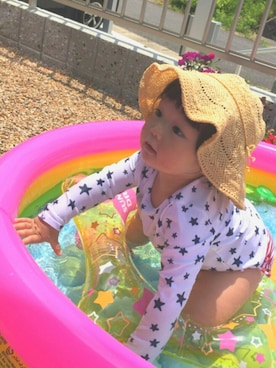 「babygap」｜「アイテム（水着/着物・浴衣）」を使った、miaさん（キッズ・80cm）の夏コーディネート