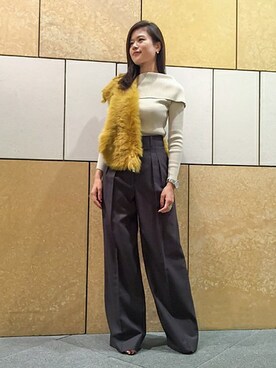 「womens」｜藤野 綾香さん（レディース・166cm）の秋コーディネート