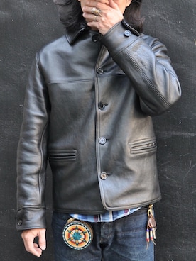 「アイテム（コインケース）」を使った、LEON.Cさん（メンズ・172cm）の冬コーディネート