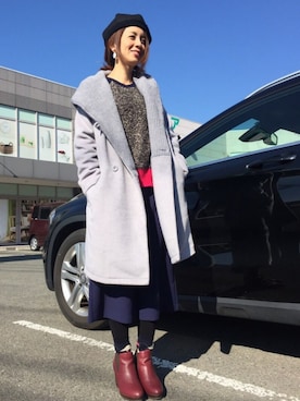 「アイテム（ブーティ）」を使った、りんさん（レディース・155cm・30代）の冬コーディネート