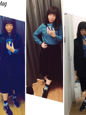 p e iさん（レディース・159cm）の冬コーディネート