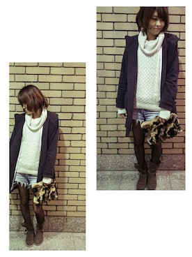 H@。さん（レディース・161cm）の冬コーディネート
