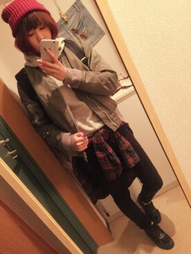 H@。さん（レディース・161cm）の冬コーディネート