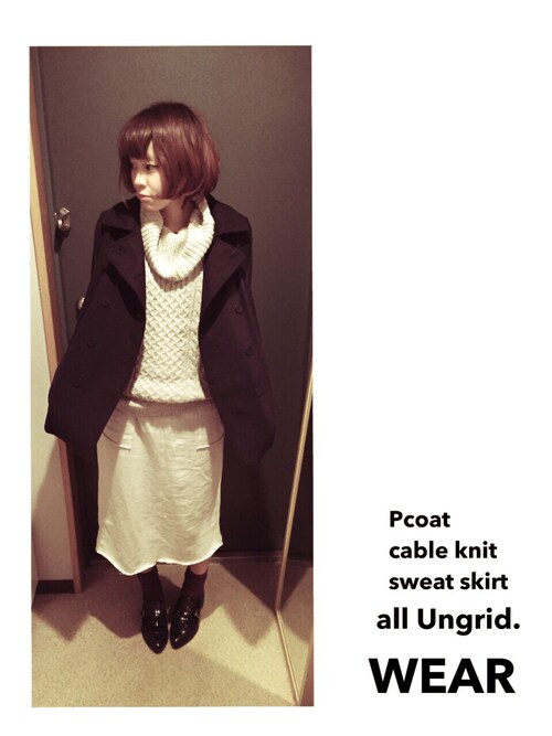 H@。使用「Ungrid（【Casual】ｳｰﾙPｺｰﾄ）」的時尚穿搭