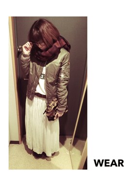 H@。さん（レディース・161cm）の冬コーディネート