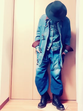 「POINTER BRAND（ポインターブランド）のアイテム（パンツ）」を使った、ゆーた@Johnnyさん（メンズ・167cm）の冬コーディネート