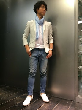 「5351 POUR LES HOMMES（ゴーサンゴーイチプールオム）のアイテム（その他）」を使った、Tomuraさん（メンズ・168cm）の春コーディネート