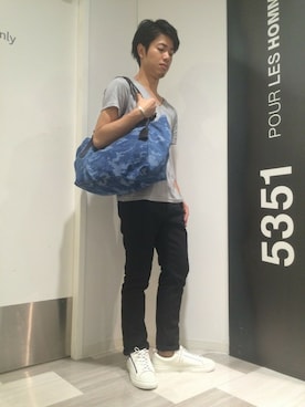 「buddy（バディ）のアイテム（シューズ）」を使った、Tomuraさん（メンズ・168cm）の夏コーディネート