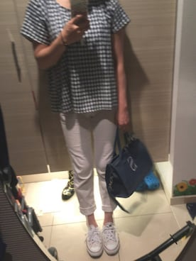 「Mistura（ミストゥーラ）のアイテム」を使った、smiiyᵕ̈さん（レディース・155cm）の夏コーディネート