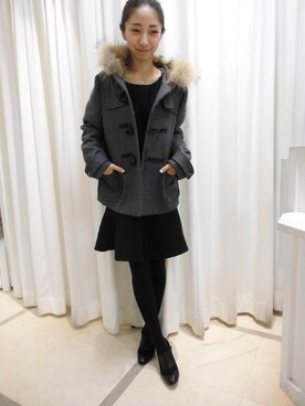 「Danny&Anne（ダニーアンドアン）のアイテム（ジャケット/アウター）」を使った、naokoさん（レディース・158cm）の冬コーディネート