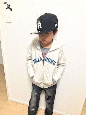 「ニユーエラ」｜Jun Matsuokaさん（キッズ・125cm）の秋コーディネート