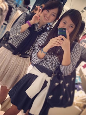 「Abercrombie&Fitch（アバークロンビーアンドフィッチ）のアイテム（メッセンジャーバッグ）」を使った、chichiさん（レディース・161cm）の春コーディネート