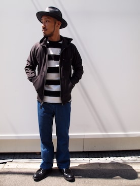 「ワークパンツ」｜matsuokaさん（メンズ・170cm）の秋コーディネート