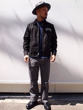 「ワークパンツ」｜「アイテム（ジャケット/アウター）」を使った、matsuokaさん（メンズ・170cm）の秋コーディネート