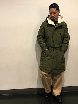 「アイテム（ミリタリージャケット）」を使った、matsuokaさん（メンズ・170cm・20代）の秋コーディネート