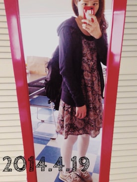 「northface」｜「アイテム（ワンピース/ドレス）」を使った、moeさん（レディース・157cm）の春コーディネート