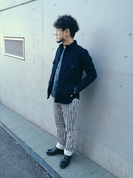 「アイテム（その他アウター）」を使った、MASATOSHI KOMORIさん（メンズ・173cm・20代）の冬コーディネート